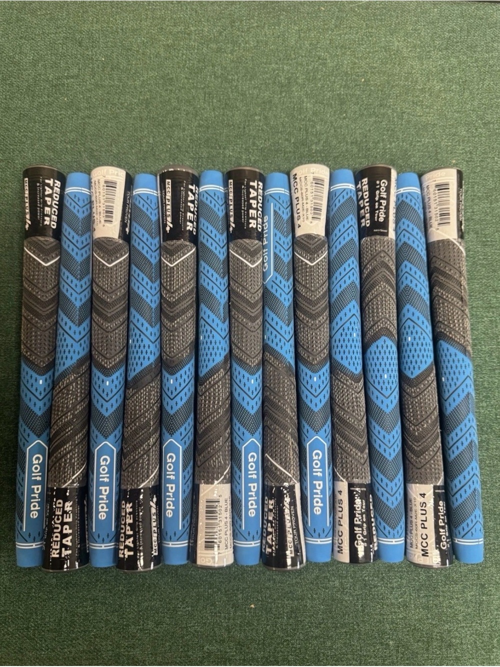 Golf Pride midsize mcc plus 4 Blue & Black Golf Grips - Lot
